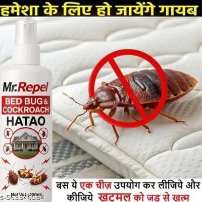 Picture of Powerfull Natural Bedbug Killer Spray| Khatmal Marne Ki Dawai Long Lasting, Chemical Free, Pet Safe, Kids Safe, Eco-Friendly Bedbug Mite Removal