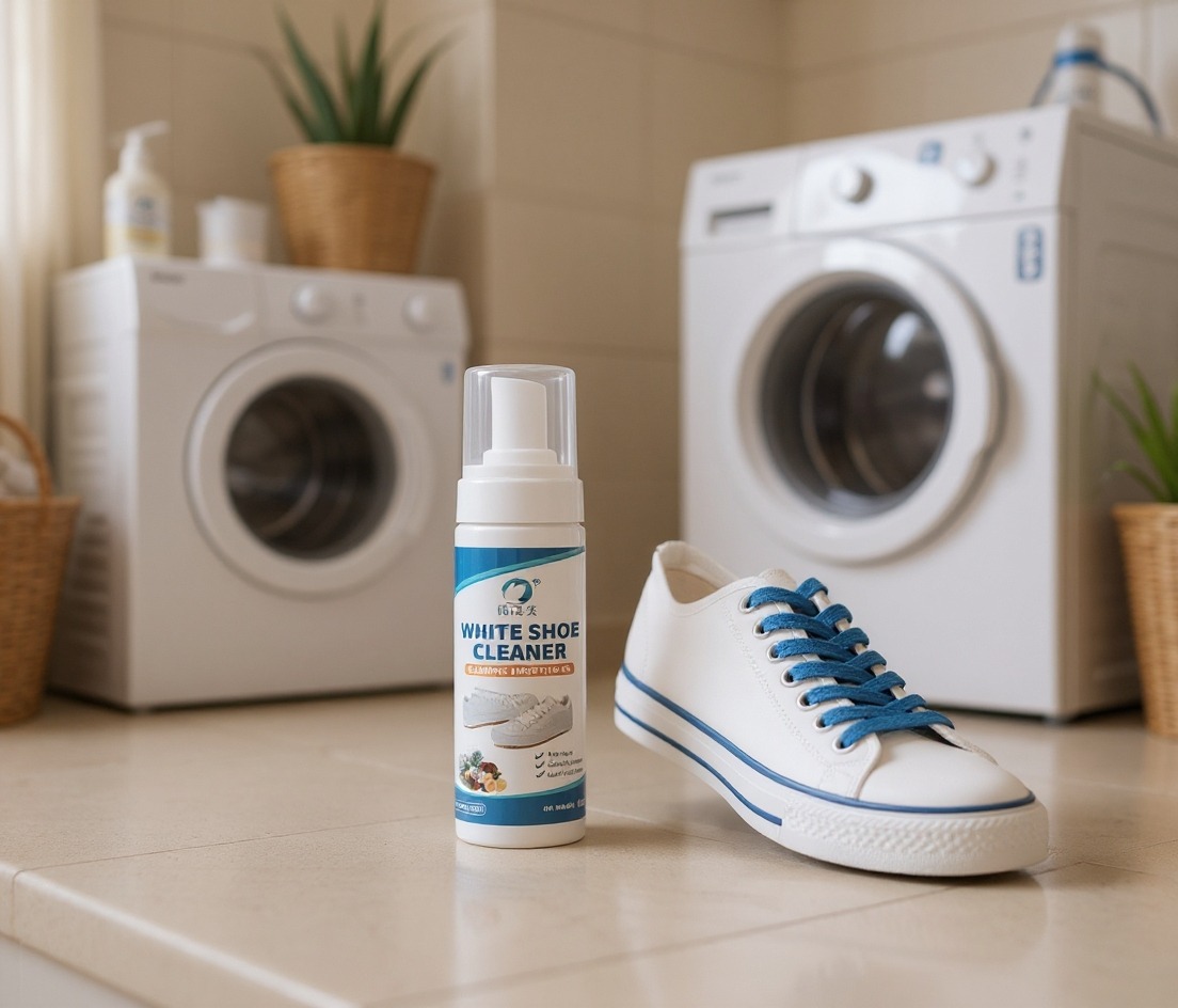 Picture of Shoe Cleaner, Sneaker Cleaner with Brush & Towel, Foam Shoe Cleaning Kit for White Shoes, Leather, Boots, Canvas-Multicolor