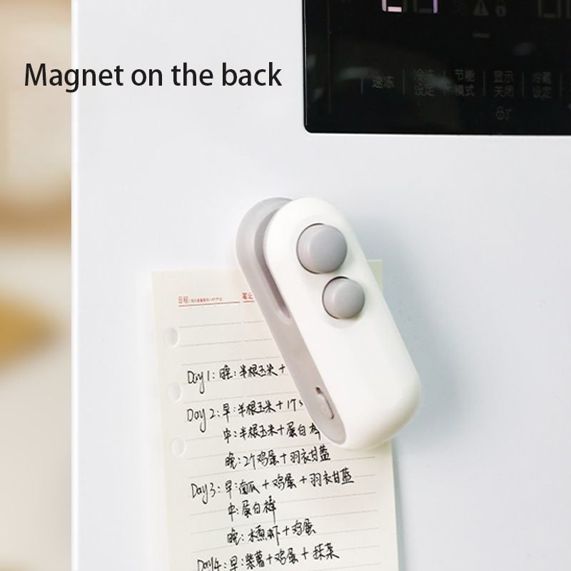 Picture of 2 IN1 Mini Sealing Machine USB Rechargable Heat Sealer Storage Bag Plastic Package Food Sealer Clip Bag Handheld Food Heat Sealer-Multicolor