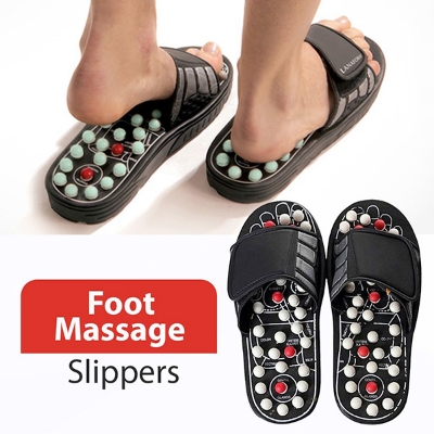 Picture of ফুট ম্যাসেজ স্যান্ডেল - Foot Massage Slippers Sandal Rotating Acupuncture Points For Women Men-Multicolor