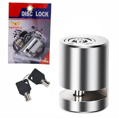 Picture of Bicycle & Motor Cycle Lock (FH:165) Stainless Steel Heavy Duty Anti Theft Motorcycle Mini Disc Lock Portable Bike /Bicycle Security-Multicolor
