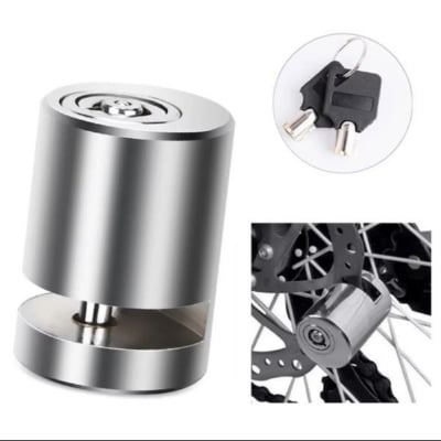 Picture of Bicycle & Motor Cycle Lock (FH:165) Stainless Steel Heavy Duty Anti Theft Motorcycle Mini Disc Lock Portable Bike /Bicycle Security-Multicolor