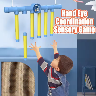 Picture of Fun Challenge Falling Sticks Game Toys Set for Training Reaction Ability Educational Activity Parent-Child Family Party Game Toy-Multicolor