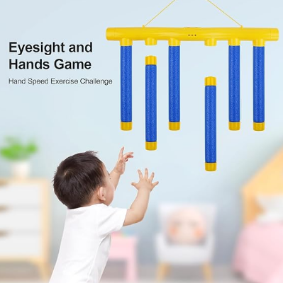 Picture of Fun Challenge Falling Sticks Game Toys Set for Training Reaction Ability Educational Activity Parent-Child Family Party Game Toy-Multicolor