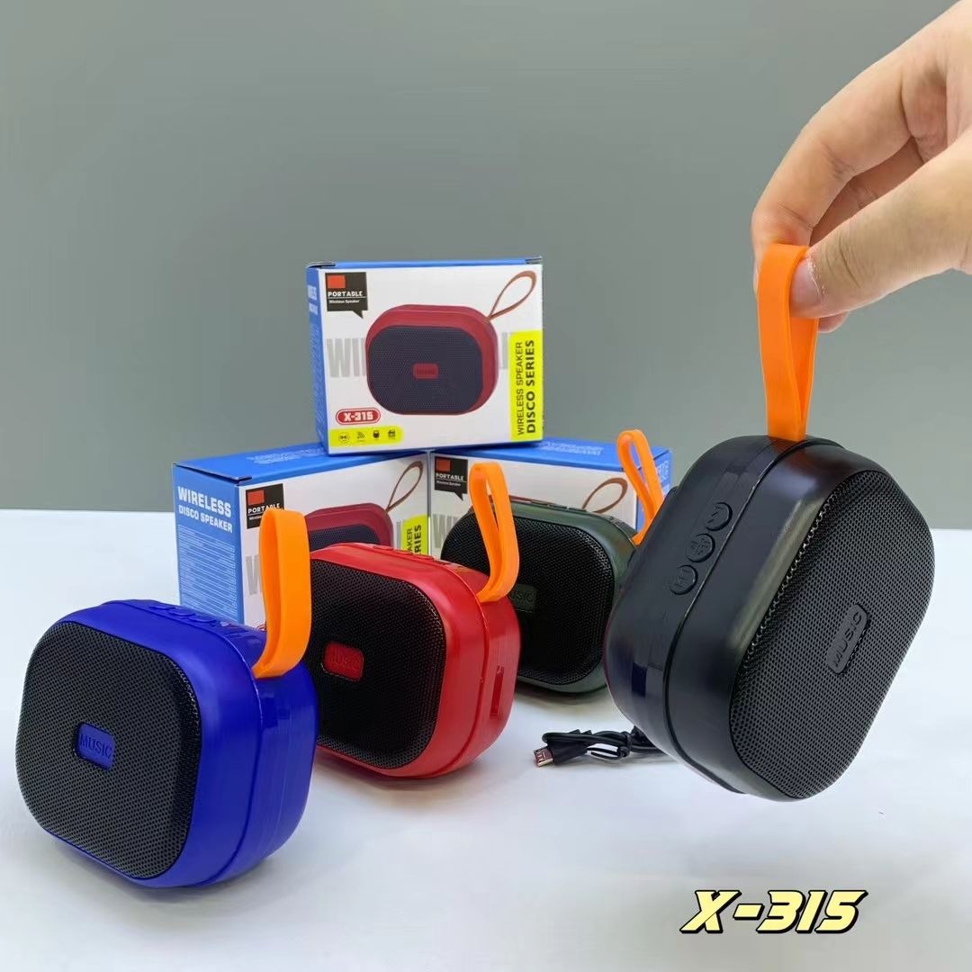 Picture of X-315 Portable Wireless Mini Speakers Sound Activated Louder with FM Radio and Support TF/USB Functions Loud bluetooth Speaker-Multicolor