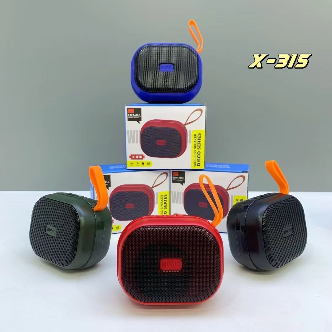 Picture of X-315 Portable Wireless Mini Speakers Sound Activated Louder with FM Radio and Support TF/USB Functions Loud bluetooth Speaker-Multicolor