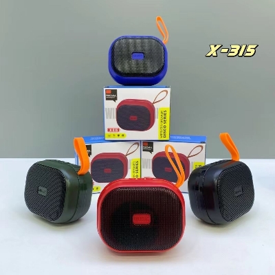 Picture of X-315 Portable Wireless Mini Speakers Sound Activated Louder with FM Radio and Support TF/USB Functions Loud bluetooth Speaker-Multicolor