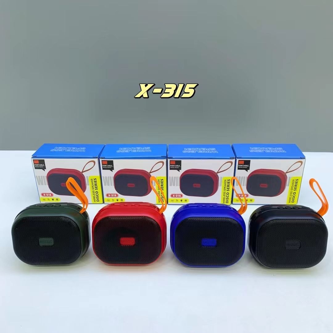 Picture of X-315 Portable Wireless Mini Speakers Sound Activated Louder with FM Radio and Support TF/USB Functions Loud bluetooth Speaker-Multicolor