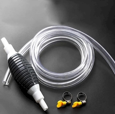 Picture of Handy Manual Gas & Oil Transfer Pump – Multi-Purpose Hand Straw Liquid Pump with Stop Switch For Car Fuel, Gasoline, Diesel, Kerosene & Fish Tank Water Changer, Portable Non-Electric Liquid Transfer Tool-Multicolor