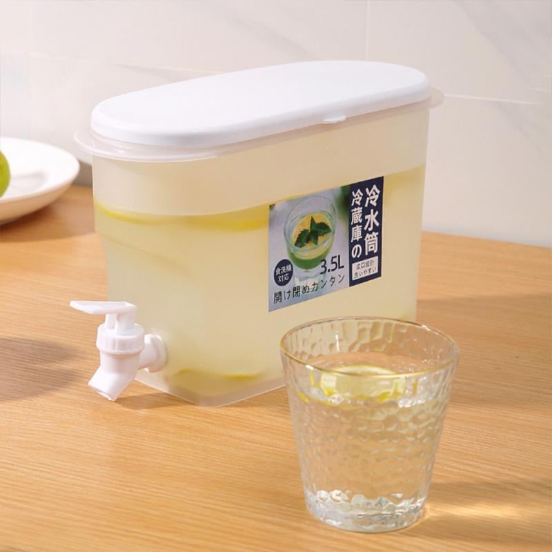 Picture of Dring Dispenser With Tap High quality food grade plastic juice jar water dispenser 3.5L Juice Dispenser-Multicolor