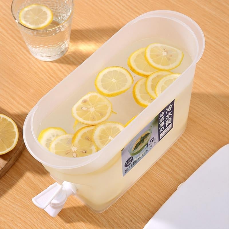 Picture of Dring Dispenser With Tap High quality food grade plastic juice jar water dispenser 3.5L Juice Dispenser-Multicolor