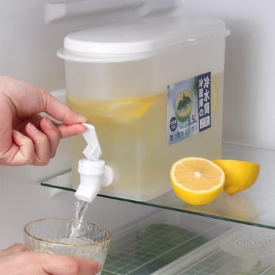 Picture of Dring Dispenser With Tap High quality food grade plastic juice jar water dispenser 3.5L Juice Dispenser-Multicolor