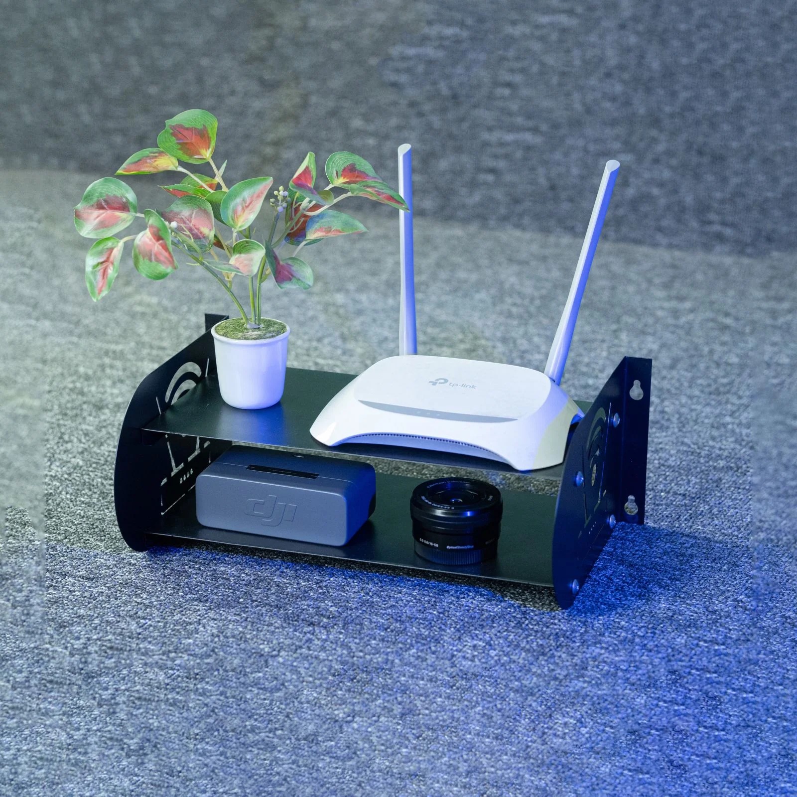 Picture of New Disign Metal Router Stand Router Storage Box Router Storage Wifi Router Storage Box-Black