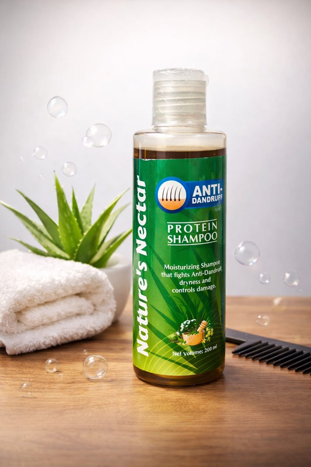 Picture of Natures Nectar ANTI Dandruff Protein Hair Shampoo-Multicolor