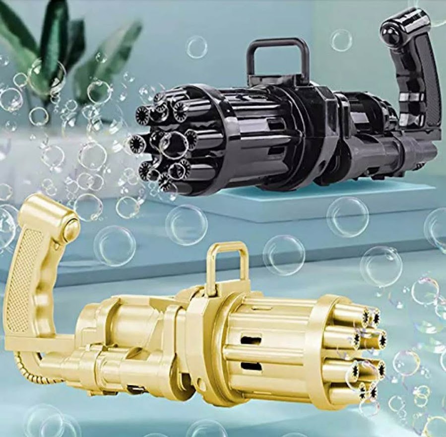 Picture of Bubble Gun Toys Summer Automatic Soap Water Bubble For Children-Multicolor