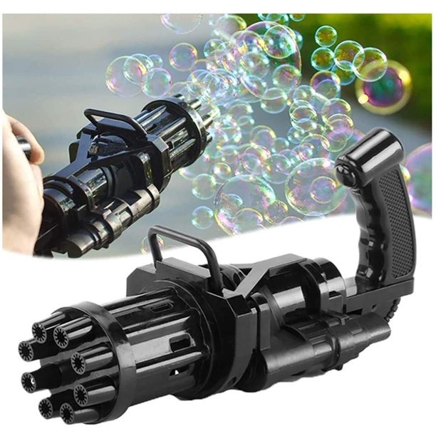 Picture of Bubble Gun Toys Summer Automatic Soap Water Bubble For Children-Multicolor