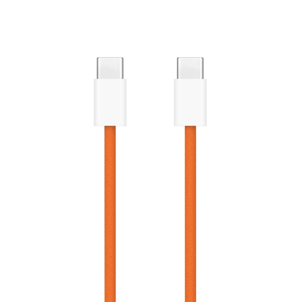 Picture of Original iphone 17 Pro Max Cable High Quality Orange Color Braided PD 60W USB C to USB C Fast Charging Cable Charger Data Cable for iPhone 17 Pro Max