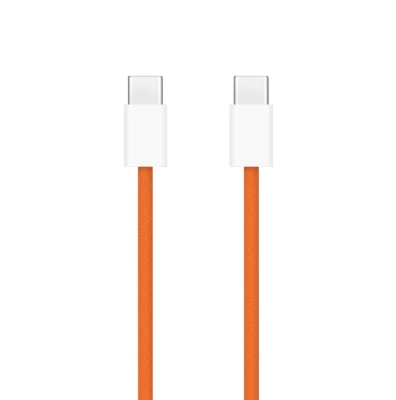 Picture of Original iphone 17 Pro Max Cable High Quality Orange Color Braided PD 60W USB C to USB C Fast Charging Cable Charger Data Cable for iPhone 17 Pro Max