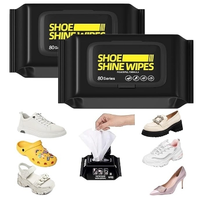 Picture of Shoe Shine Artifact Cleaning Tool Disposable Shoe Cleaning Wipes Travel Portable Dirt Removal Wipes Creek-Shoe Wipes