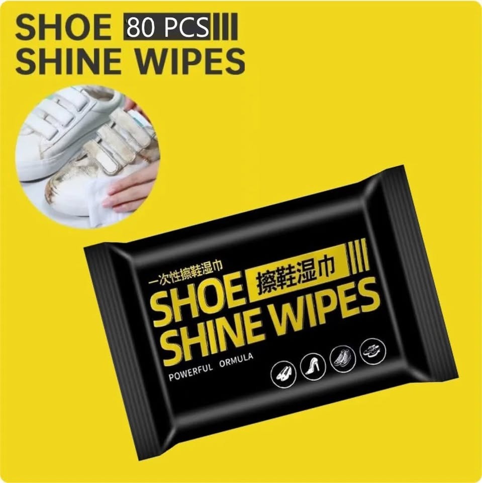Picture of Shoe Shine Artifact Cleaning Tool Disposable Shoe Cleaning Wipes Travel Portable Dirt Removal Wipes Creek-Shoe Wipes