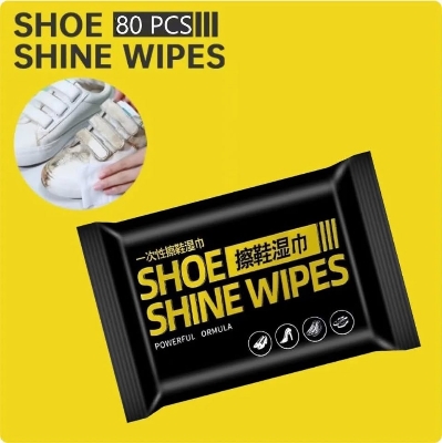 Picture of Shoe Shine Artifact Cleaning Tool Disposable Shoe Cleaning Wipes Travel Portable Dirt Removal Wipes Creek-Shoe Wipes