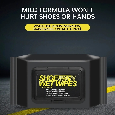 Picture of Shoe Shine Artifact Cleaning Tool Disposable Shoe Cleaning Wipes Travel Portable Dirt Removal Wipes Creek-Shoe Wipes