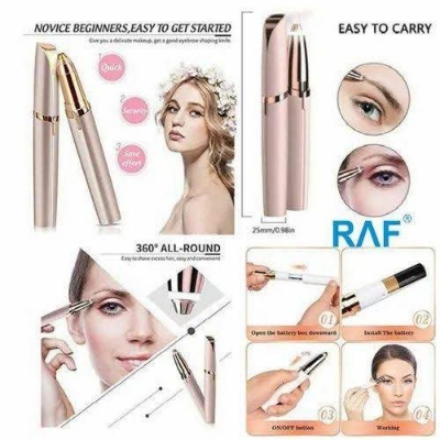 Picture of Finishing Touch Flawless Brows Eyebrow Hair Remover Electric Razor for Women with LED Light for Instant and Painless Hair Removal-Multicolor