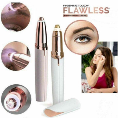 Picture of Finishing Touch Flawless Brows Eyebrow Hair Remover Electric Razor for Women with LED Light for Instant and Painless Hair Removal-Multicolor