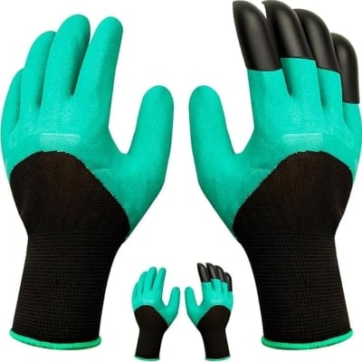 Picture of Gardening Gloves, Thorn Resistant Safe Garden Gloves for Pruning Roses 1 pair-Multicolor