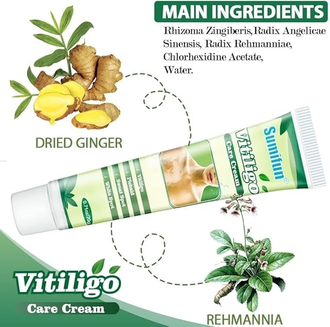 Picture of Vitiligo Treatment Cream Healthy White Spot Therapeutic Gel-Multicolor