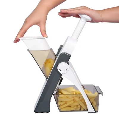 Picture of 5 in1 Multifunctional Vegetable Cutter Slicer Foldable Kitchen Chopping Artifact Food Chopper-Multicolor