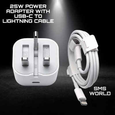 Picture of iPhone PD 25W Type C To To Lightning Fast Charging Travel Wall Charger Power Adapter 15 14 13 11 10  Pro Charger-iPhone 25wat Charger