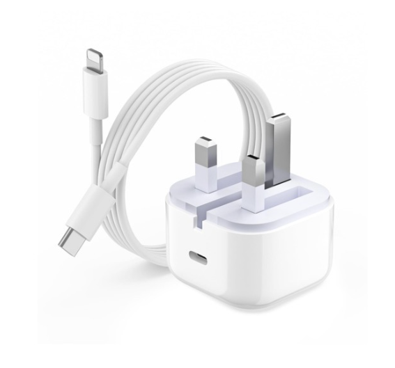 Picture of iPhone PD 25W Type C To To Lightning Fast Charging Travel Wall Charger Power Adapter 15 14 13 11 10  Pro Charger-iPhone 25wat Charger