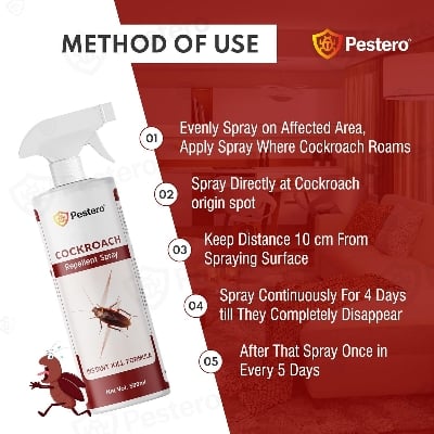Picture of New Permanent Cockroach Killer Spray | Herbal Cockroach Repellent For Home Kitchen |Cockroach Spray | Cocroches Killers Organic | Permanent Solution For Cockroaches | Anti Roach | Cocroch Kiler (500 ml)-Cockroach Killer