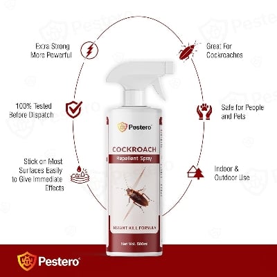 Picture of New Permanent Cockroach Killer Spray | Herbal Cockroach Repellent For Home Kitchen |Cockroach Spray | Cocroches Killers Organic | Permanent Solution For Cockroaches | Anti Roach | Cocroch Kiler (500 ml)-Cockroach Killer