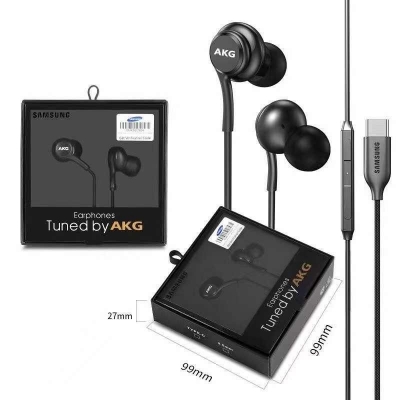 Picture of Akg Samsung Type C Headphone premium Quality For Samsung, iphone, Realme-Black