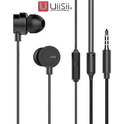 Picture of UiiSii HM13 Wired Earphone 3.5mm TypeC Semi-in-Earphones For Xiaomi Samsung Huawei Mobile Phones Tablets Desktops Laptops Headphones-Black