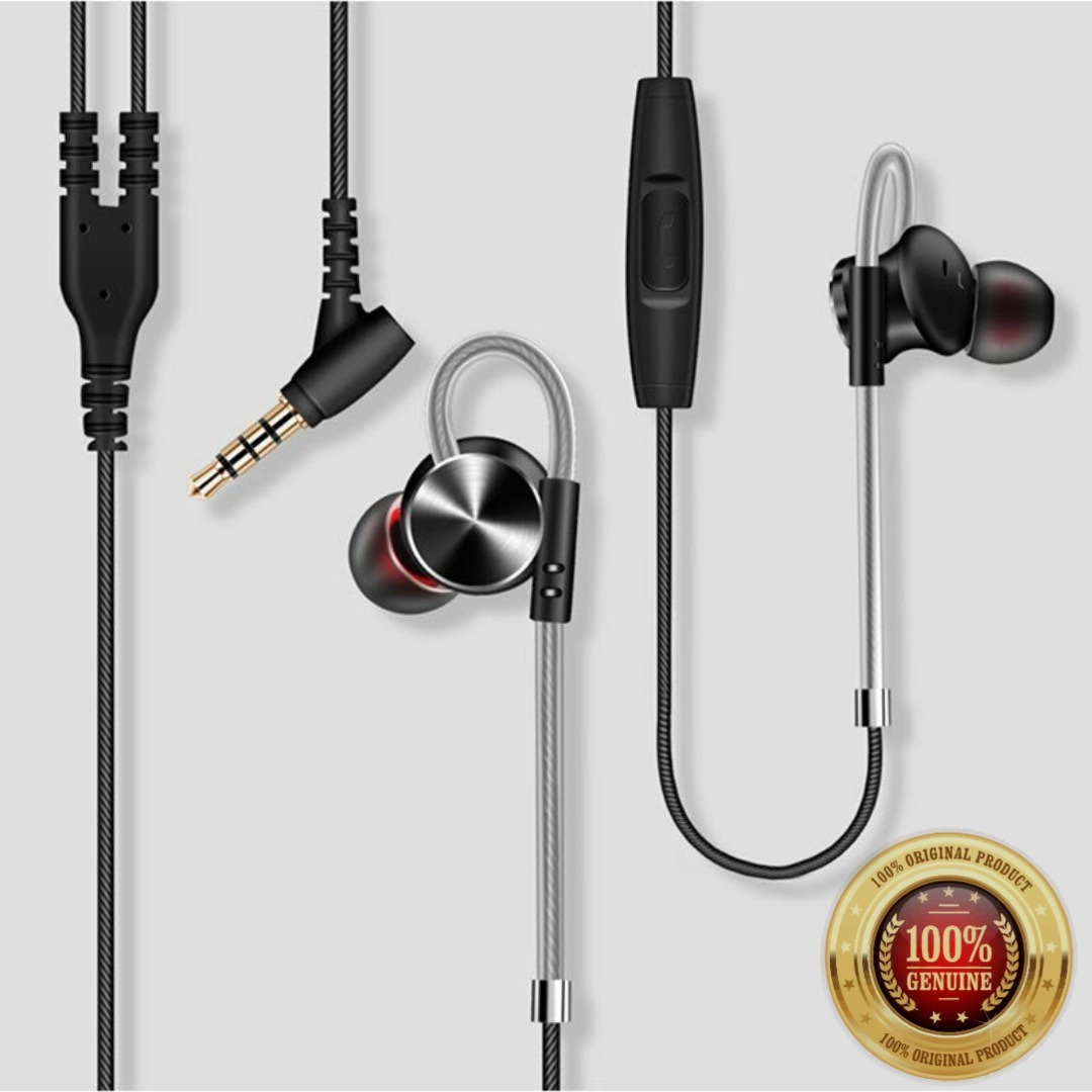 Picture of QKZ DM10 Zinc Alloy HiFi Earphone Sports Headset Phone/Laptop Gaming Earphone-Black