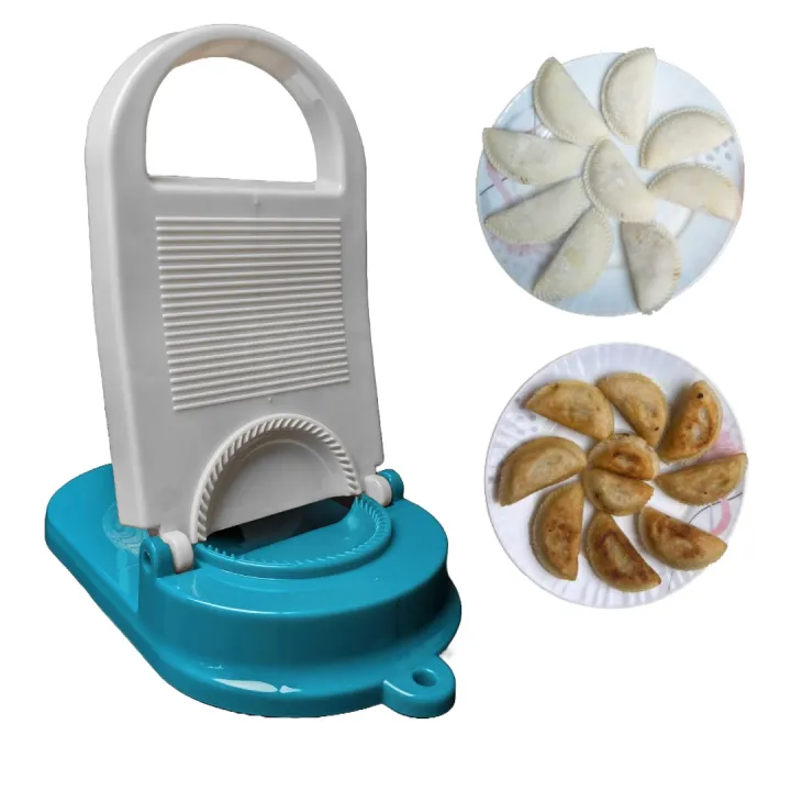 Picture of Big size updated pitha maker 2 in 1 dumping maker ,Mold Machine Kitchen Dumpling Making Tool Dough Skin Artifact Pressing Molder Wrapper Presser-Multicolor