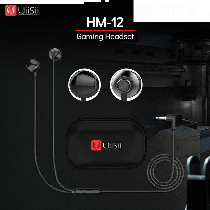Picture of UiiSii HM12 Gaming Headset On-Ear Deep Bass Good Treble Earphone With Pouch-Black