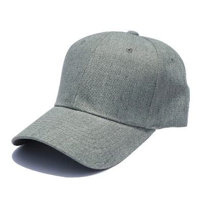 Picture of Light Grey Unisex Adjustable Curved Cap Best Quality-Grey-One size