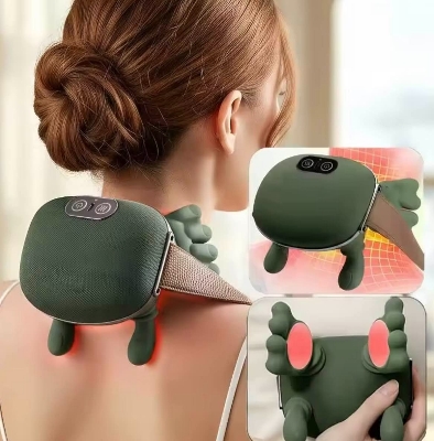 Picture of Neck and Back Massager, Massager with Heating, Body Massager for Body Aches and Pains Relief, Electric Wearable 5D Cervical Massage Machine for Deep Tissue Neck, Back, Shoulders,Waist and Legs-Multicolor