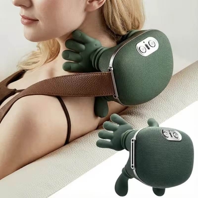 Picture of Neck and Back Massager, Massager with Heating, Body Massager for Body Aches and Pains Relief, Electric Wearable 5D Cervical Massage Machine for Deep Tissue Neck, Back, Shoulders,Waist and Legs-Multicolor