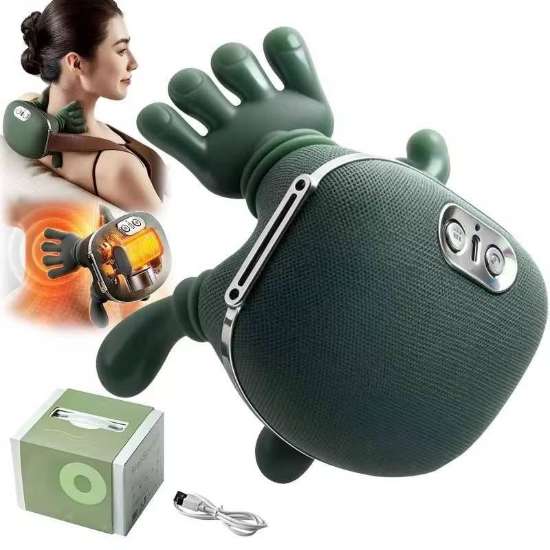 Picture of Neck and Back Massager, Massager with Heating, Body Massager for Body Aches and Pains Relief, Electric Wearable 5D Cervical Massage Machine for Deep Tissue Neck, Back, Shoulders,Waist and Legs-Multicolor