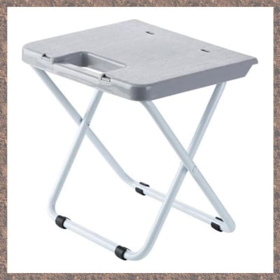 Picture of New Portable Folding Stool Folding Stool Compact Chair Steel Frame Legs, Outdoor Travel, Beach, Fishing, BBQ, Etc-Multicolor