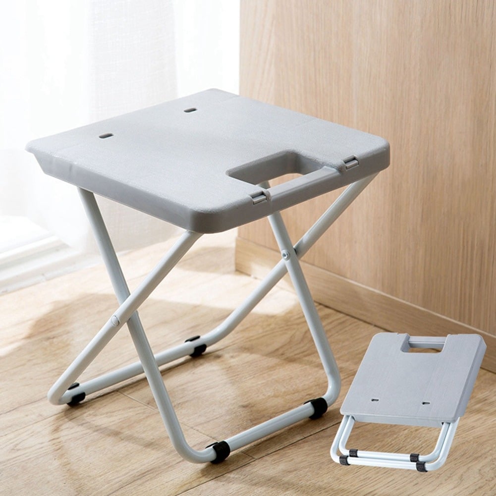 Picture of New Portable Folding Stool Folding Stool Compact Chair Steel Frame Legs, Outdoor Travel, Beach, Fishing, BBQ, Etc-Multicolor