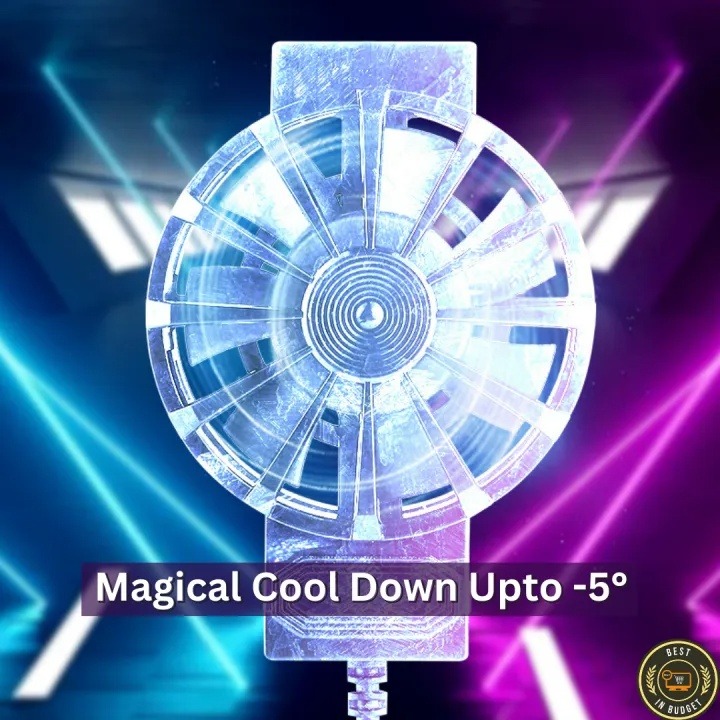Picture of Mobile Cooler For Gaming Universal Size Mini Cooling Fan for All Gaming Phone-Black