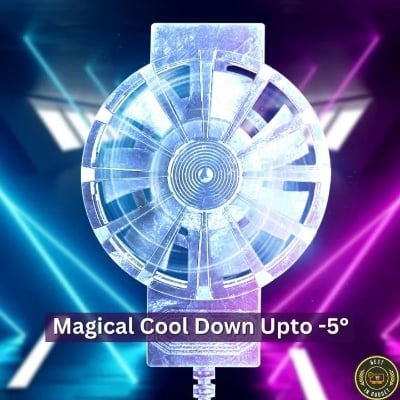Picture of Mobile Cooler For Gaming Universal Size Mini Cooling Fan for All Gaming Phone-Black