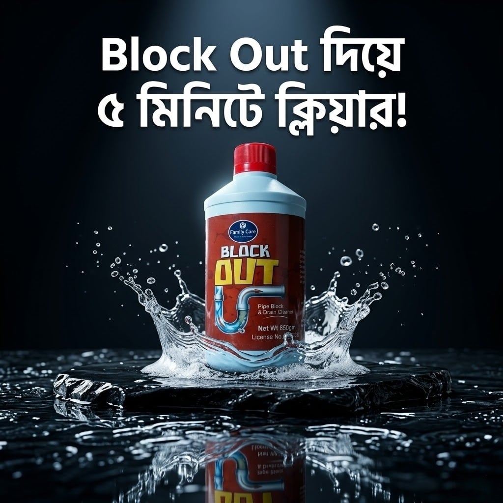 Picture of Liquid Drain Cleaner ,Block Out for Kitchen Sink & Bathroom Pipe Block Remover | Powerful Drain Unclogging Solution | Bad Smell & Grease Cleaner