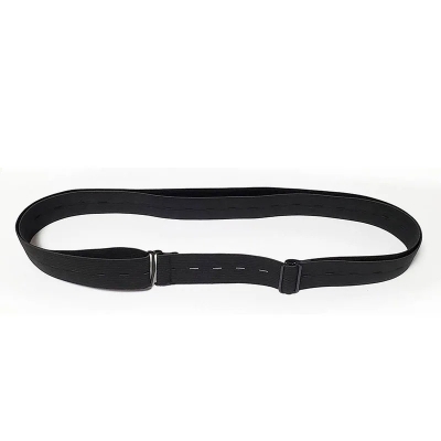 Picture of Men's Shirt Holders, Trouser Belts, Invisible Elastic Belt, Men's Shirt Stays, Elastic Jumper Band, Invisible Women's Belt with Flat Buckle, Non-Slip, Adjustable-Black